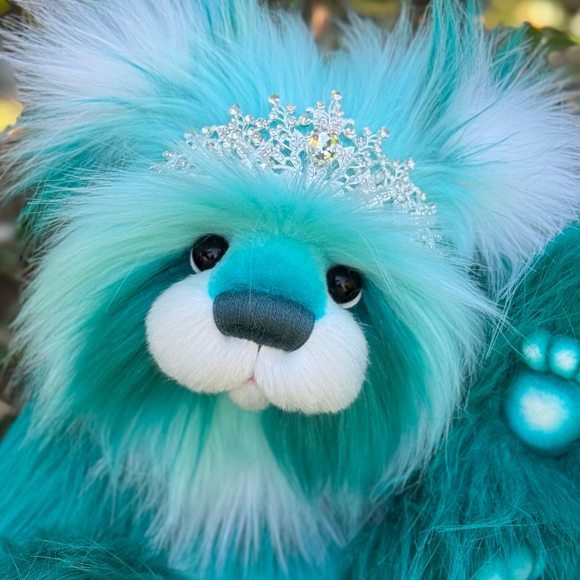 Tiffany Sealove - 16" luxury faux fur bear by Emmas Bears - OOAK