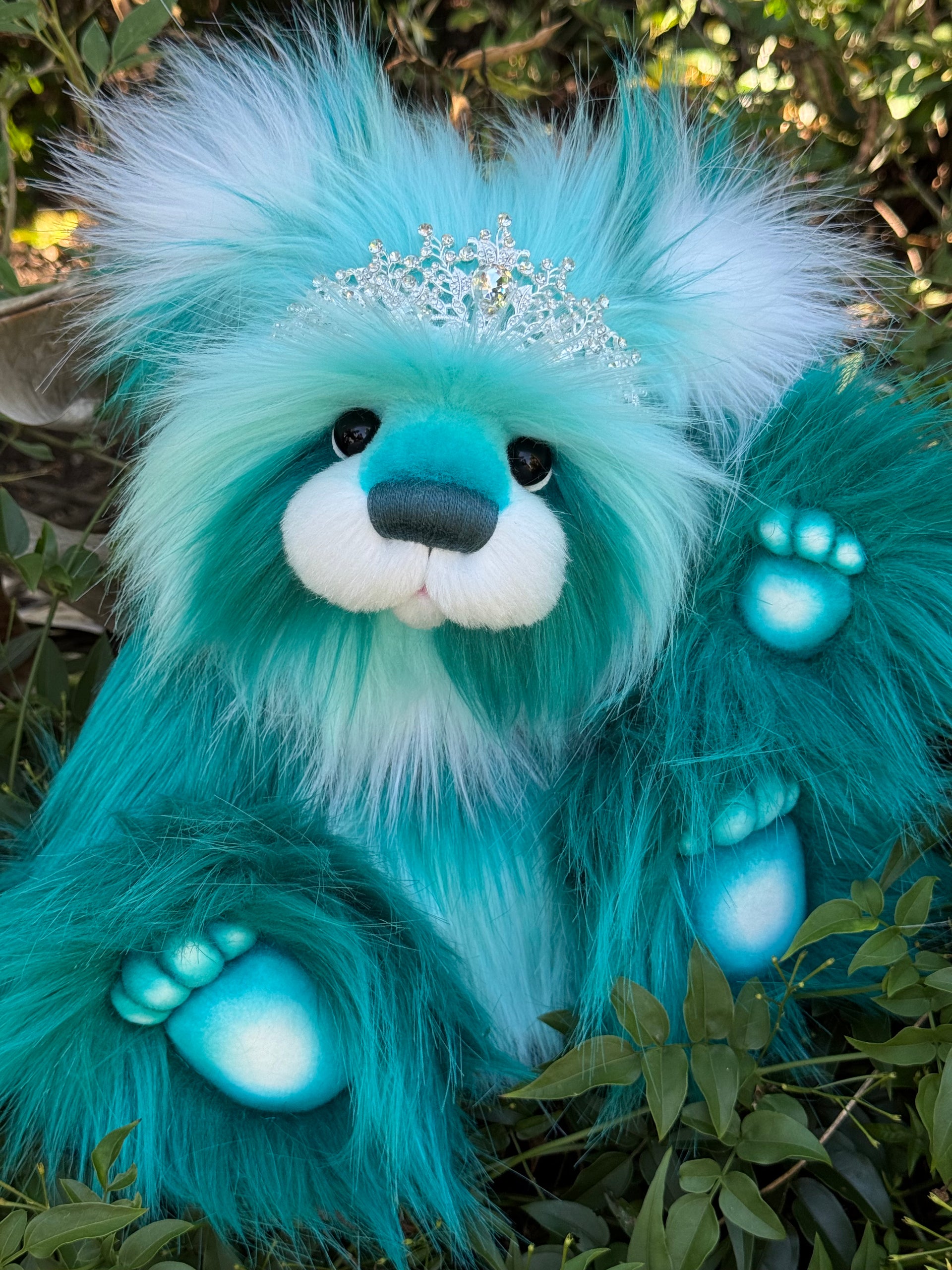 Tiffany Sealove - 16" luxury faux fur bear by Emmas Bears - OOAK
