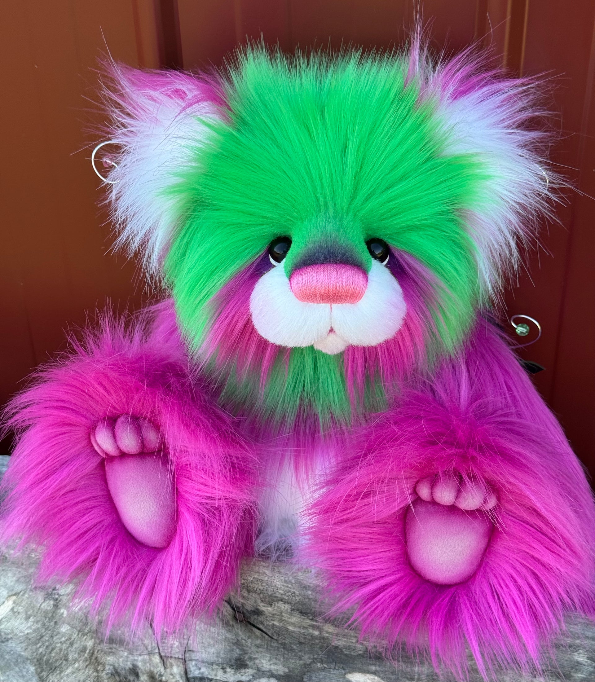 Nerissa Applesweet - 16" luxury faux fur bear by Emmas Bears - OOAK