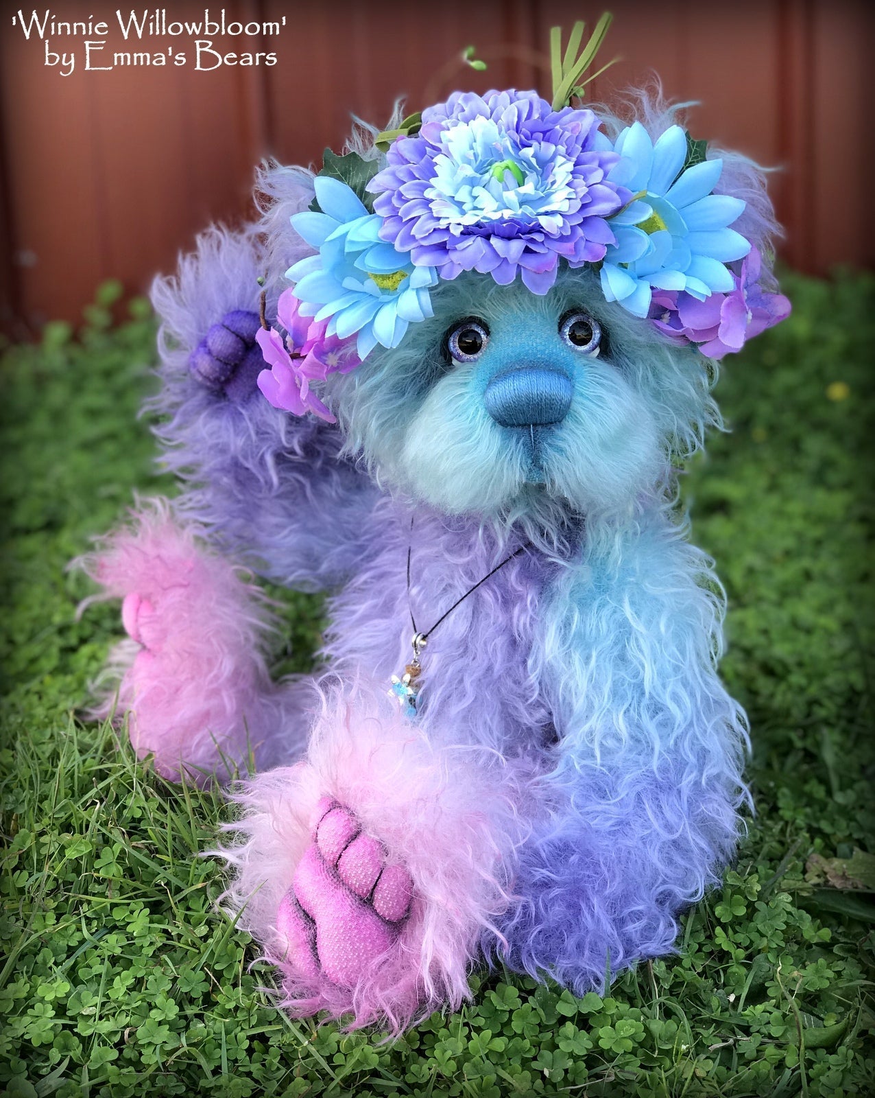 Long Fluffy Mohair - Hand Dyed Fairy Princess - Fat 1/4m - MAR113