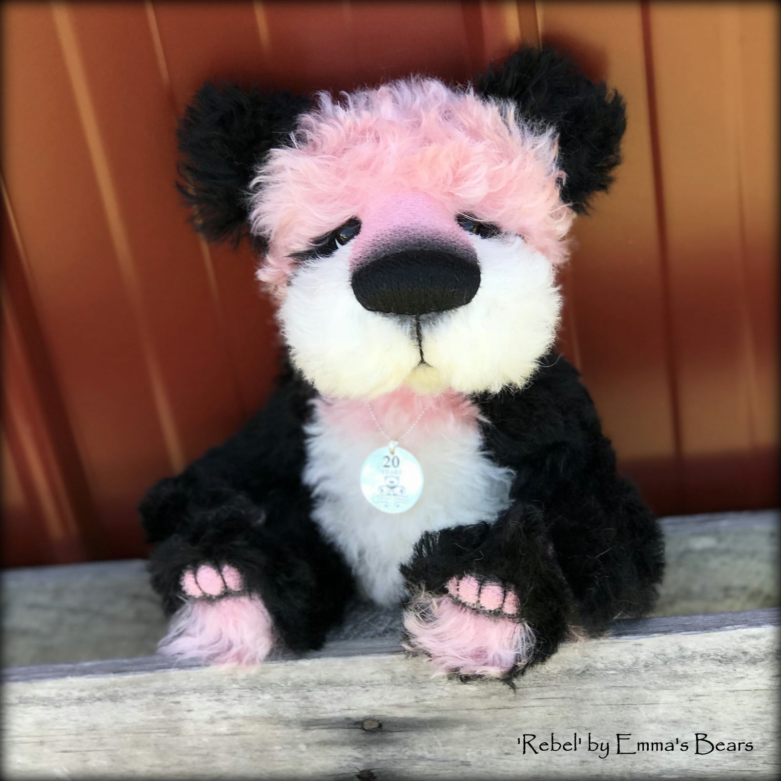 Rebel - 20 Years of Emma's Bears Commemorative Teddy - OOAK in a series