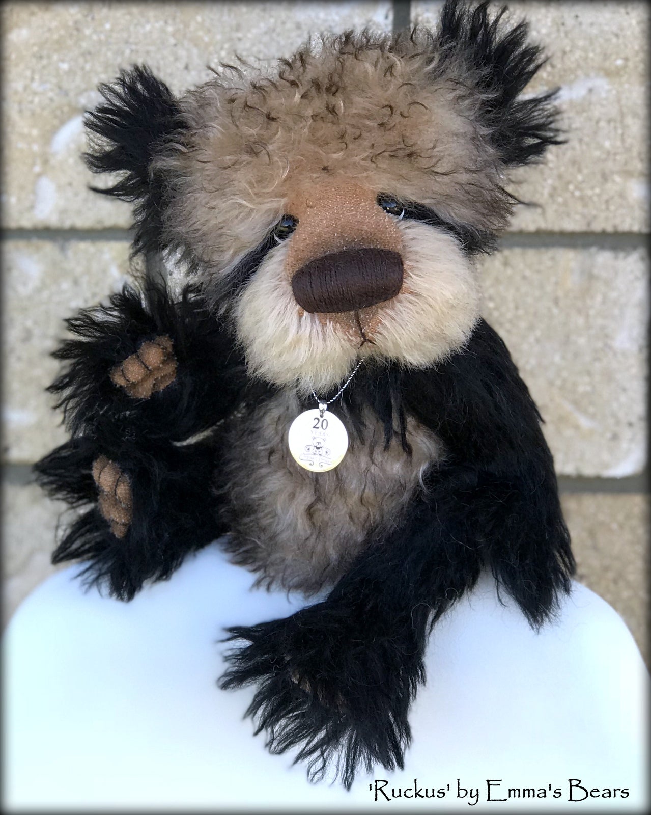 Ruckus - 20 Years of Emma's Bears Commemorative Teddy - OOAK in a series