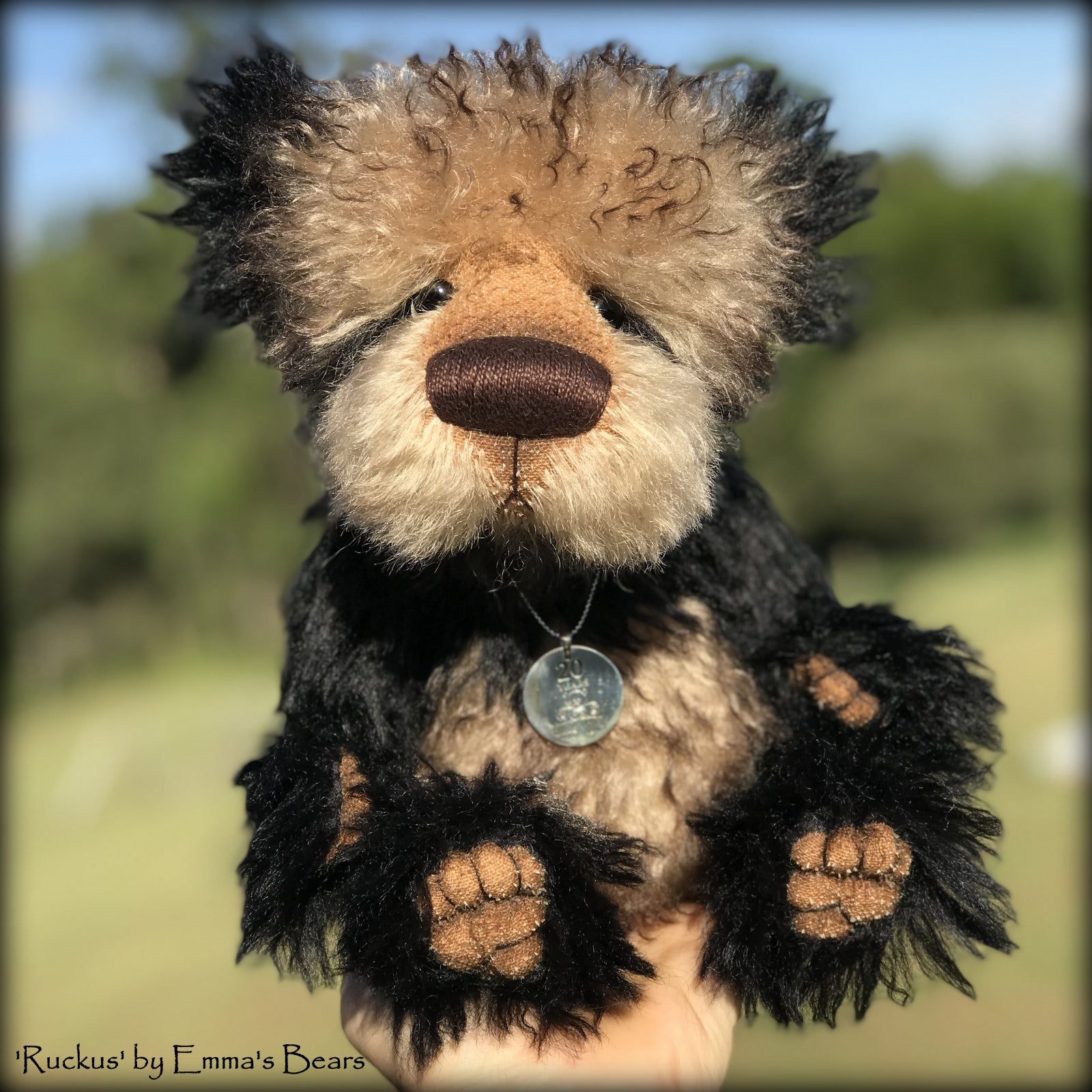 Ruckus - 20 Years of Emma's Bears Commemorative Teddy - OOAK in a series