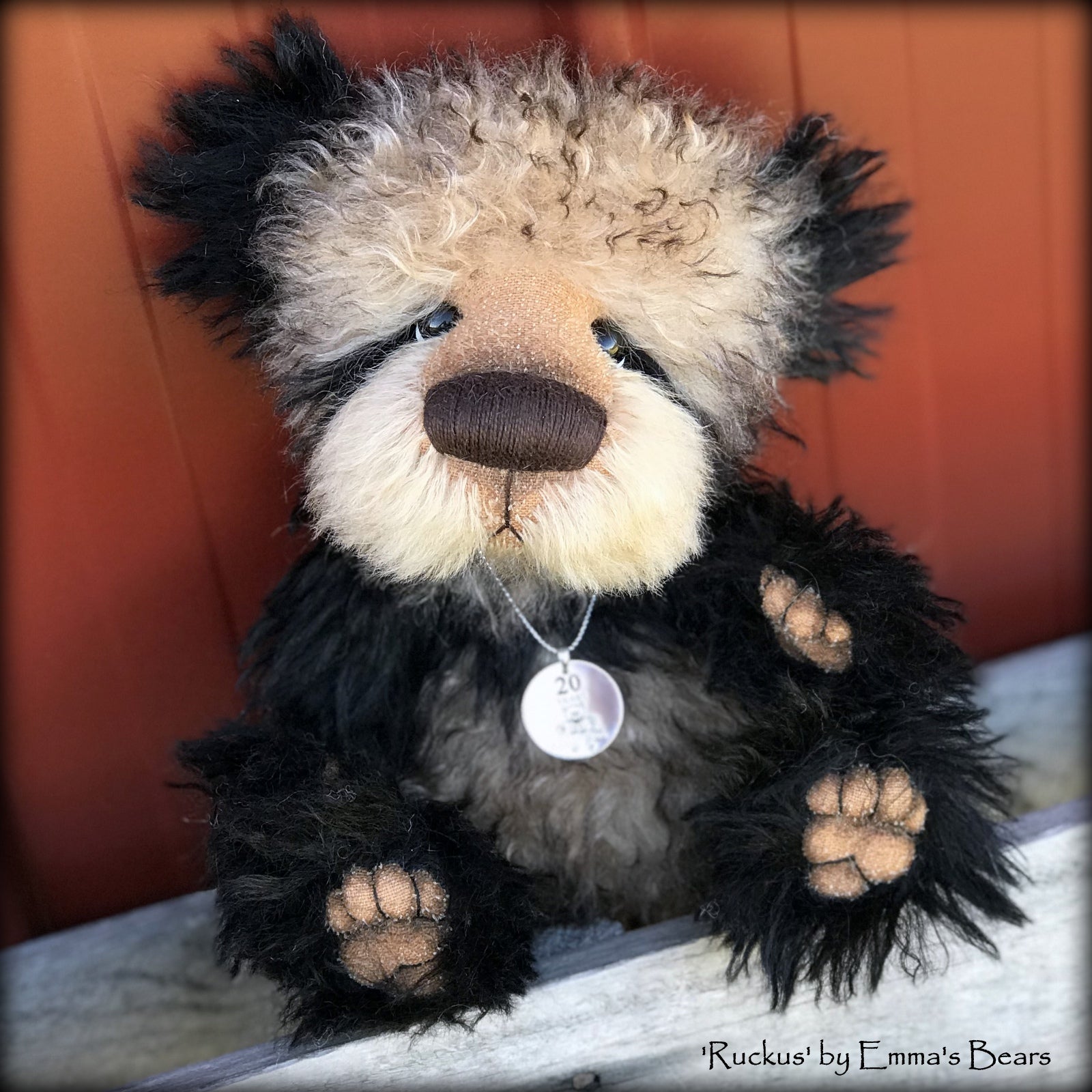 Ruckus - 20 Years of Emma's Bears Commemorative Teddy - OOAK in a series