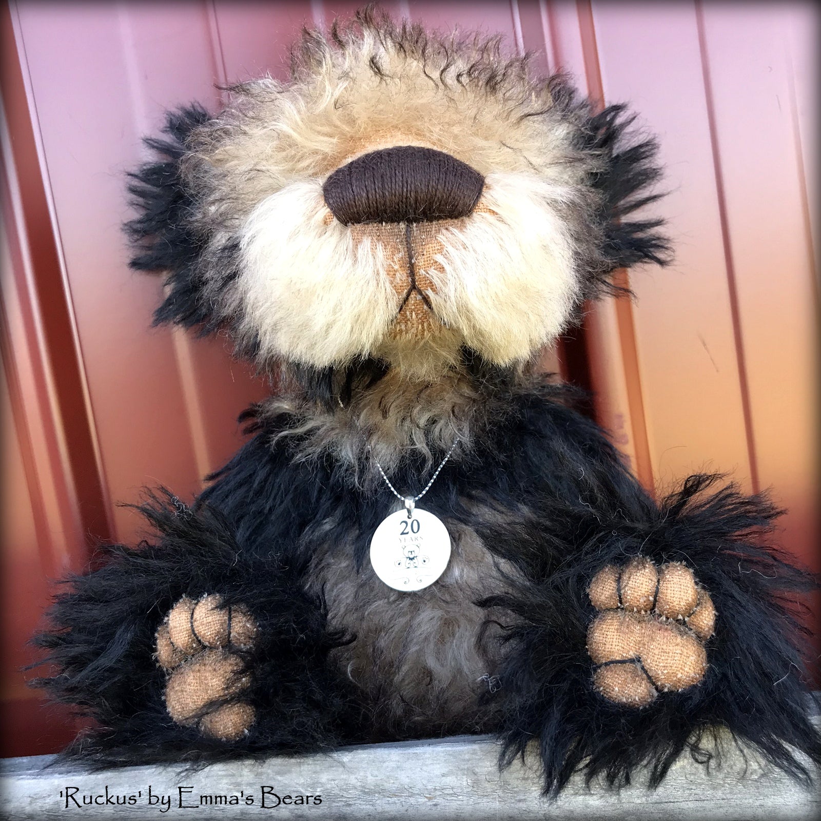 Ruckus - 20 Years of Emma's Bears Commemorative Teddy - OOAK in a series