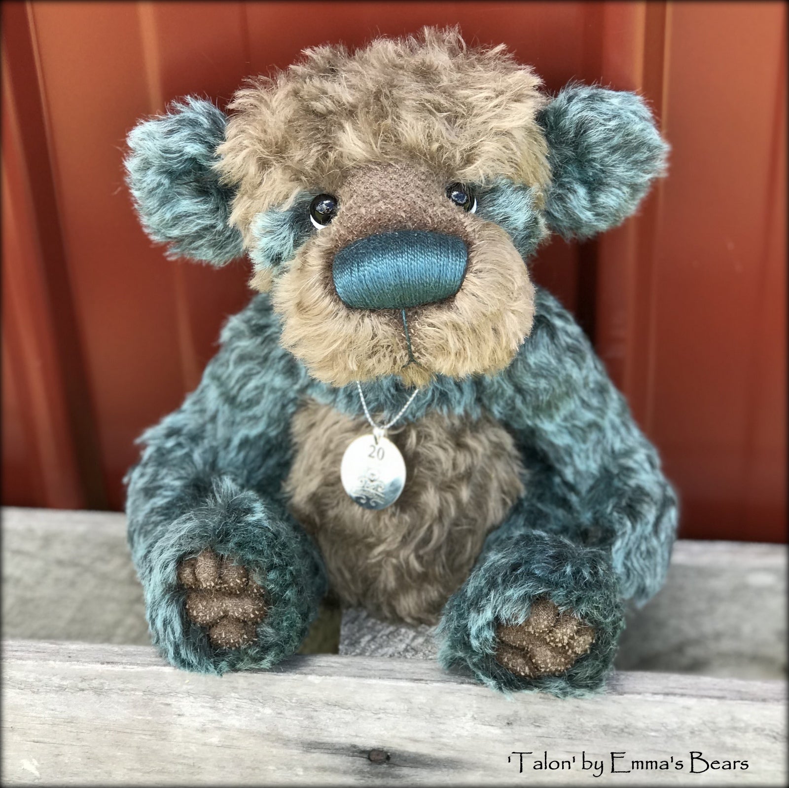 Talon - 20 Years of Emma's Bears Commemorative Teddy - OOAK in a series