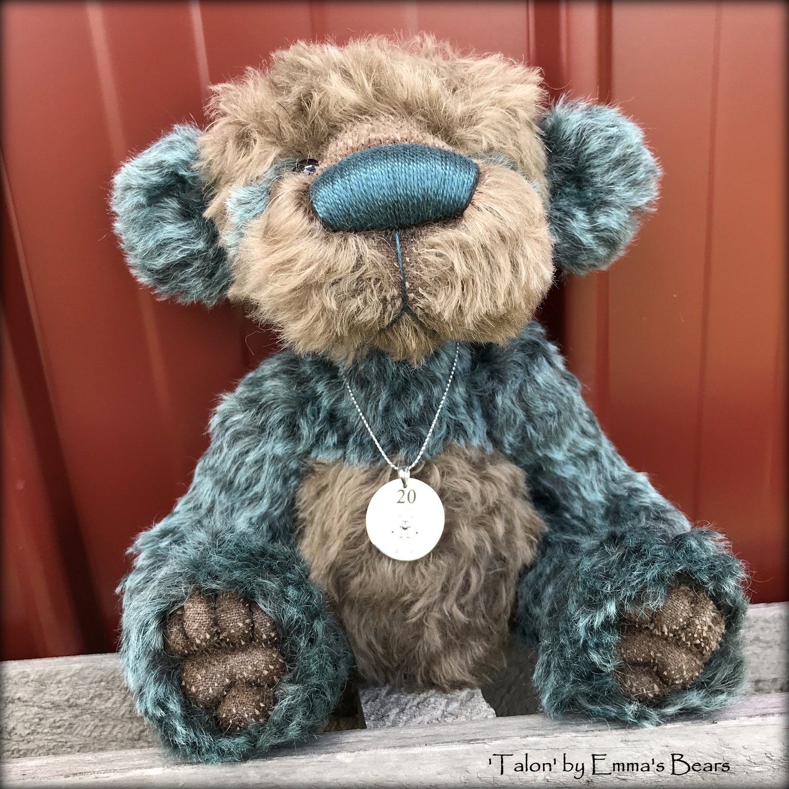 Talon - 20 Years of Emma's Bears Commemorative Teddy - OOAK in a series