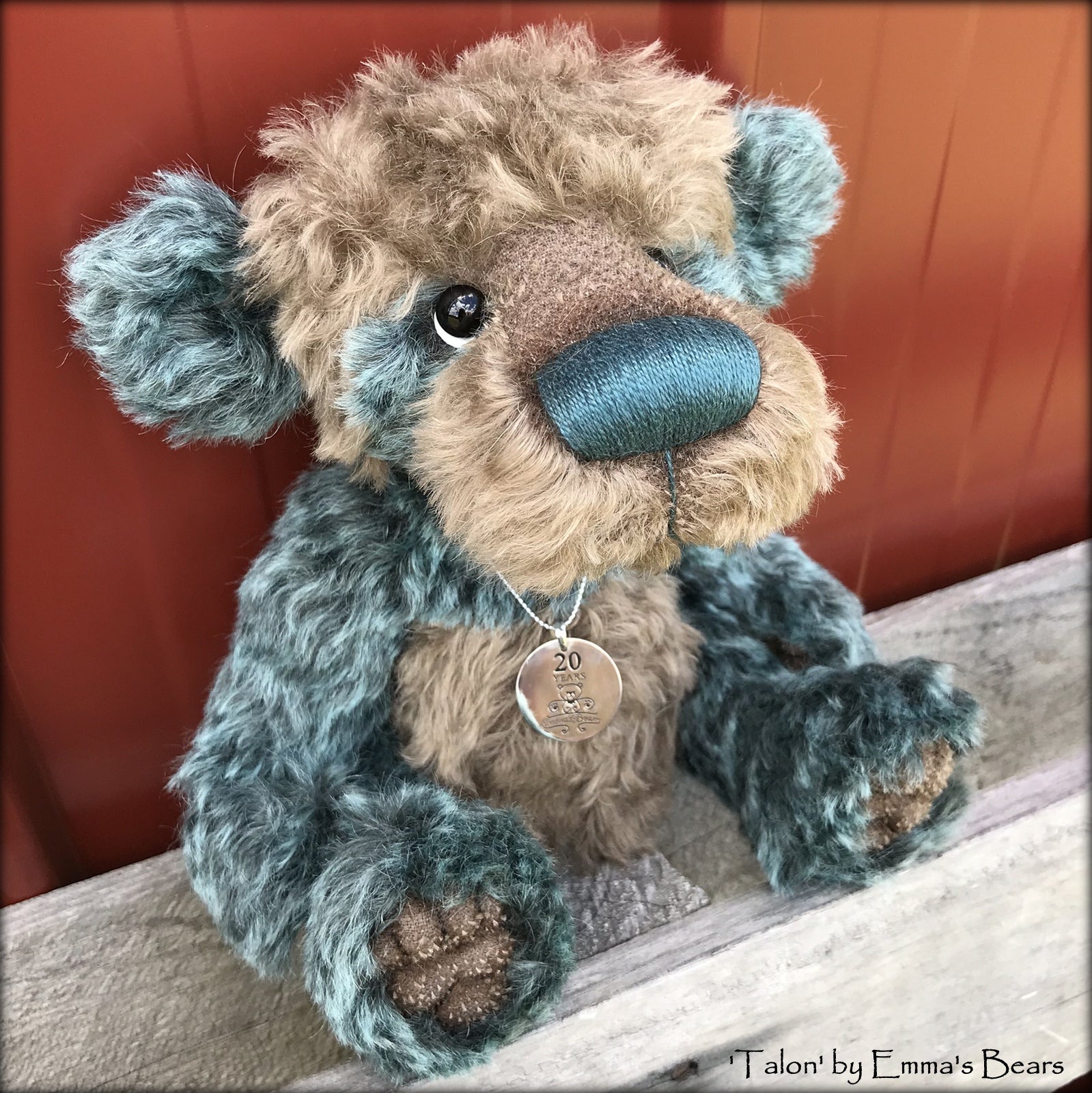 Talon - 20 Years of Emma's Bears Commemorative Teddy - OOAK in a series