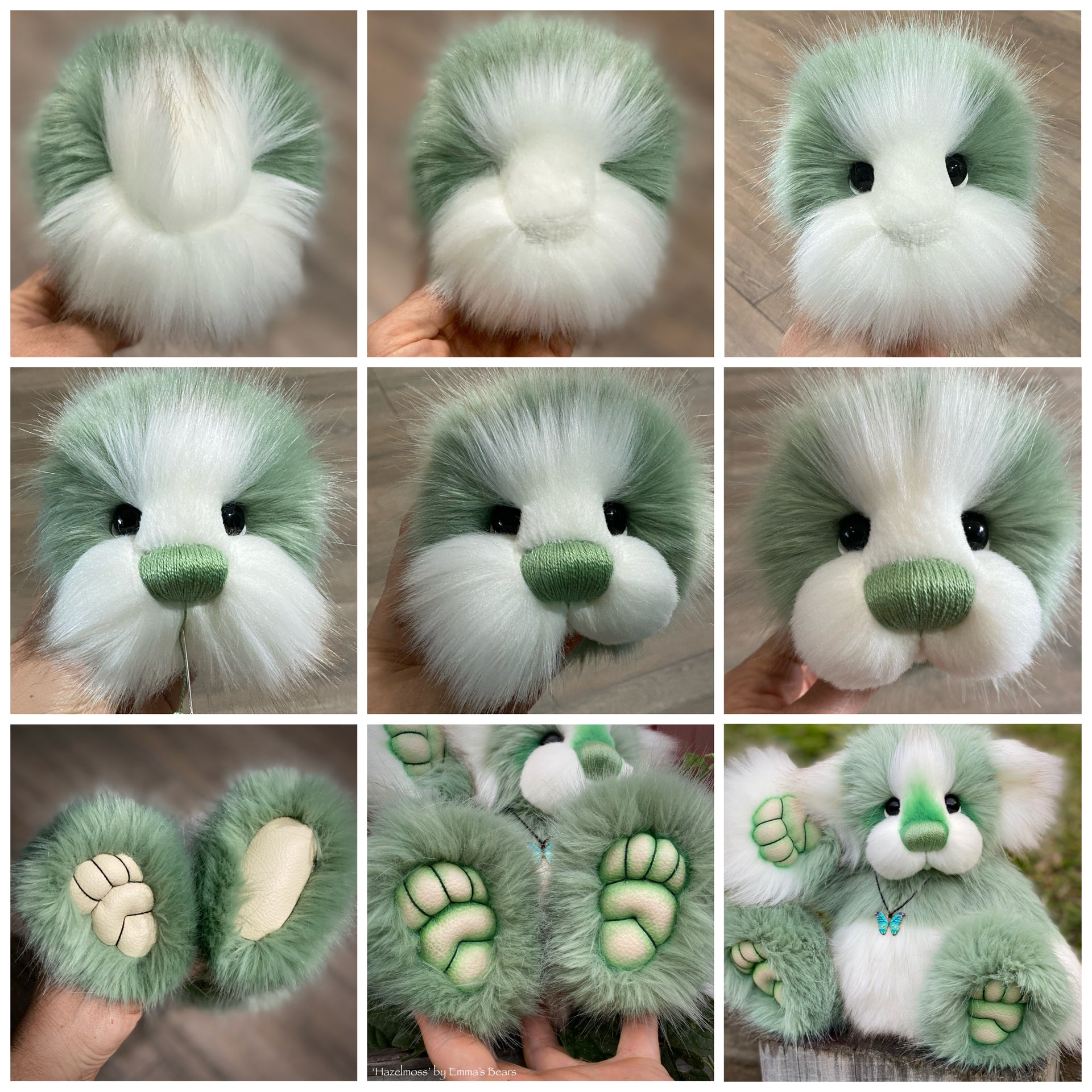 KITS - 11" Hazelmoss faux fur bear