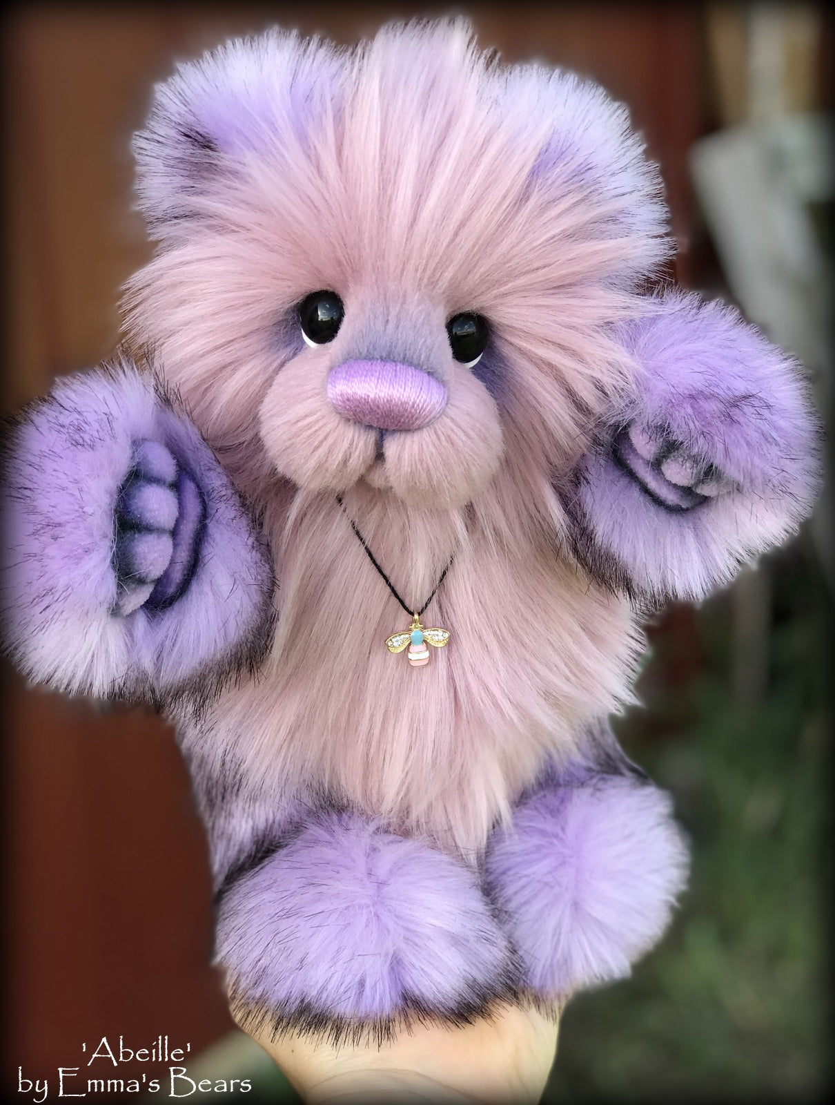 Abeille - 12" faux fur Artist Bear by Emma's Bears - OOAK