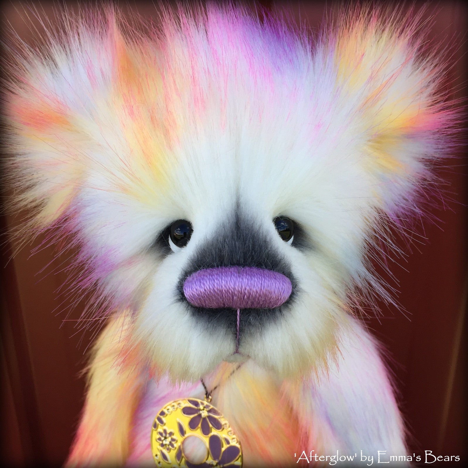 Afterglow - 17" skinny faux fur bear by Emmas Bears - OOAK