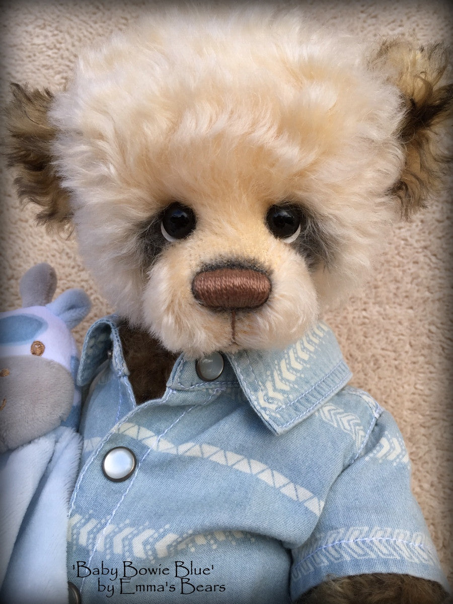 Baby Bowie Blue - 14in MOHAIR Premmie Artist Bear by Emmas Bears - OOAK