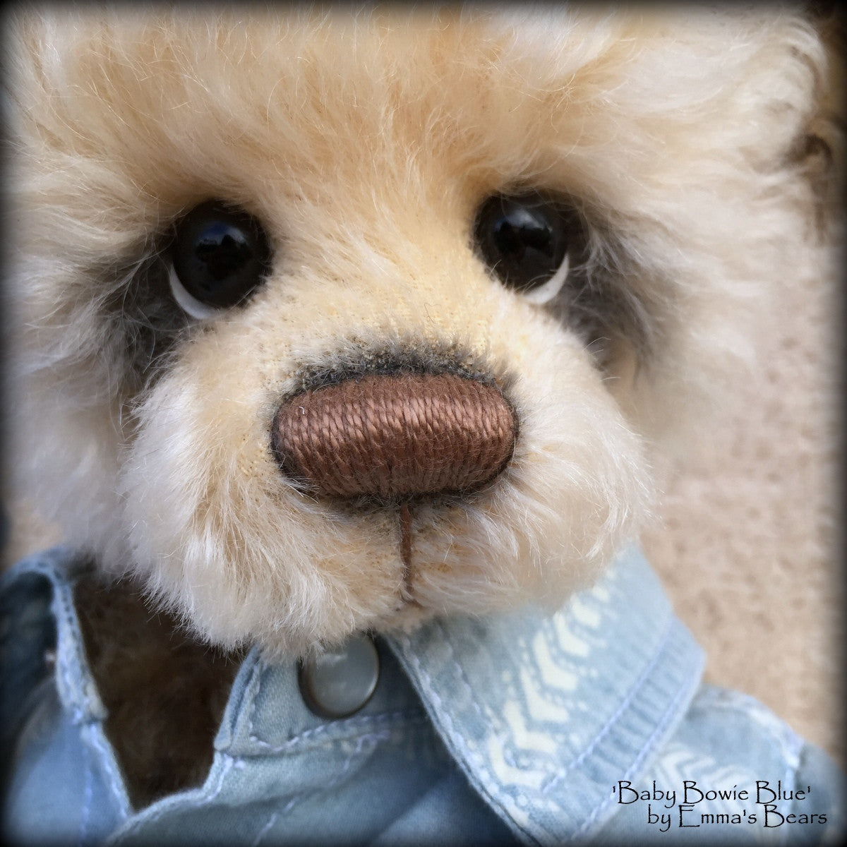 Baby Bowie Blue - 14in MOHAIR Premmie Artist Bear by Emmas Bears - OOAK