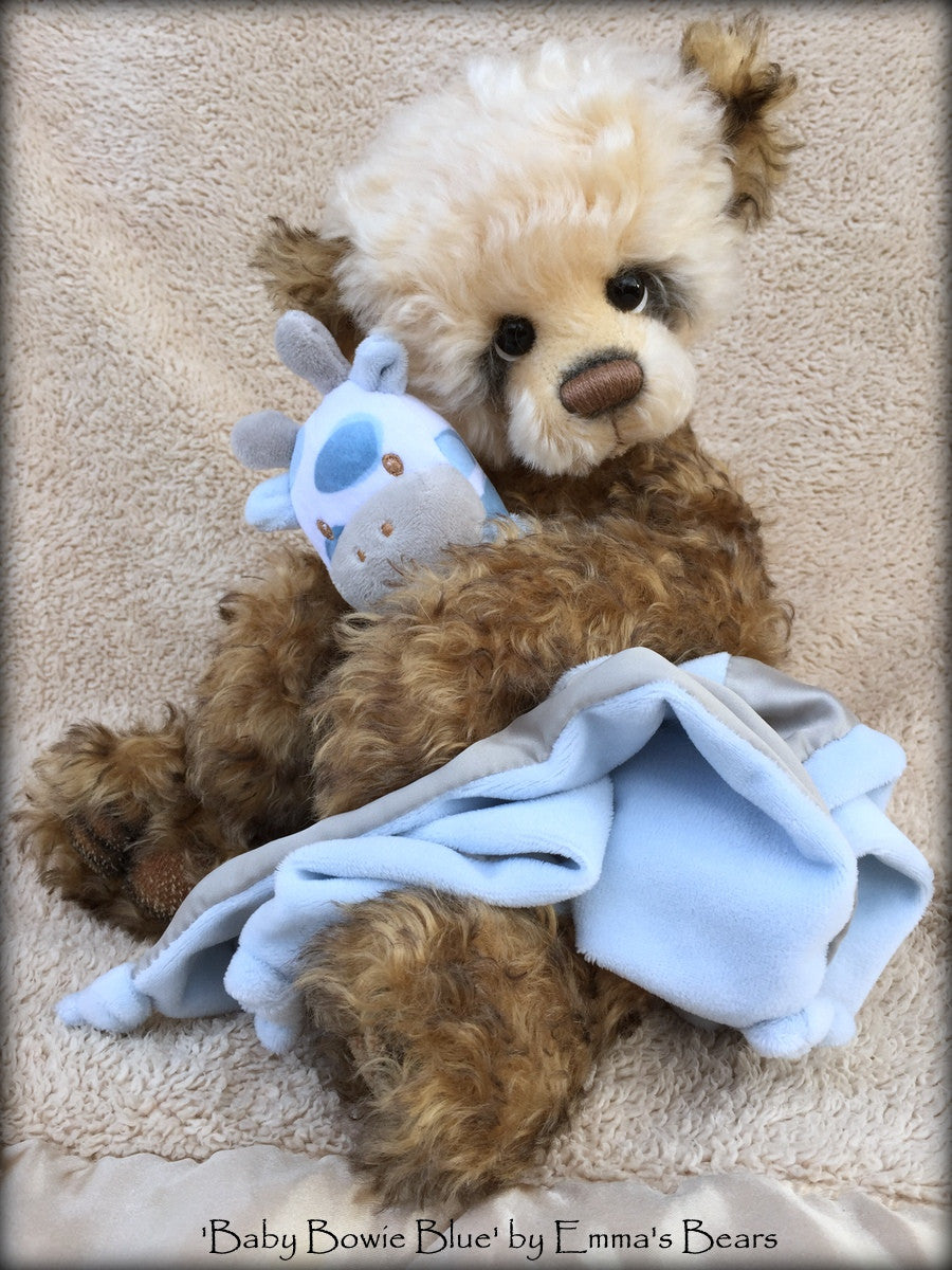 Baby Bowie Blue - 14in MOHAIR Premmie Artist Bear by Emmas Bears - OOAK