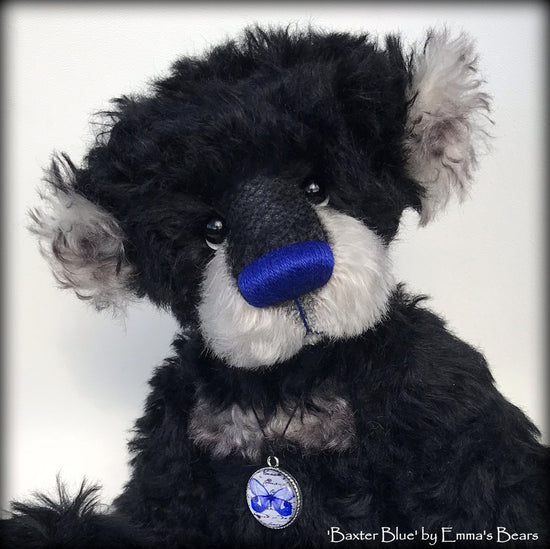 Baxter Blue - 15in MOHAIR Artist Bear by Emmas Bears - OOAK