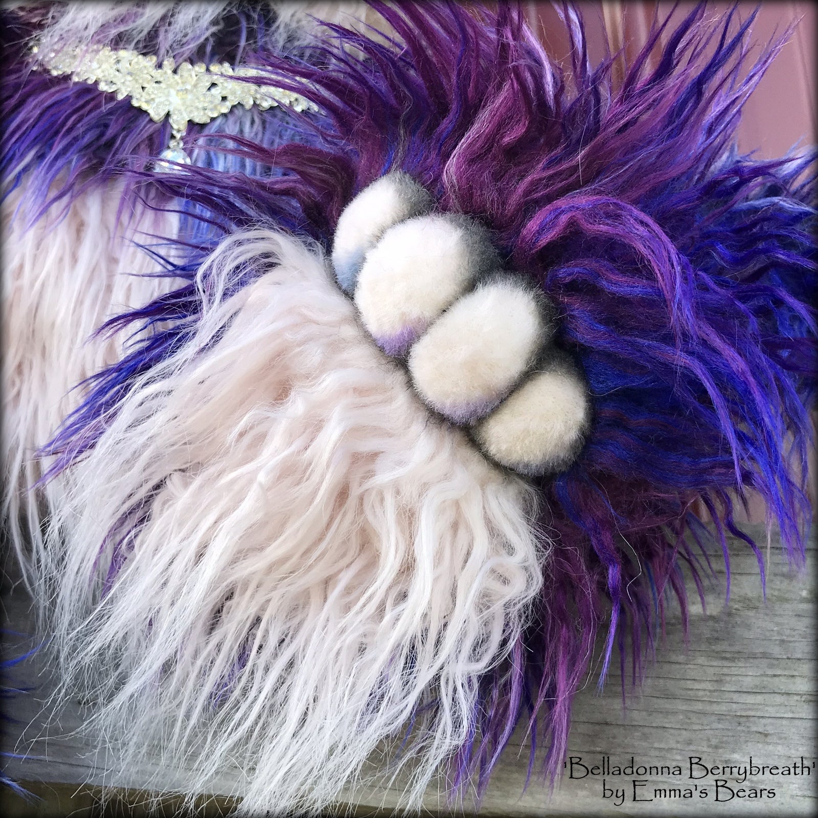 Belladonna Berrybreath - 28" Faux Fur Artist Bear by Emmas Bears - OOAK