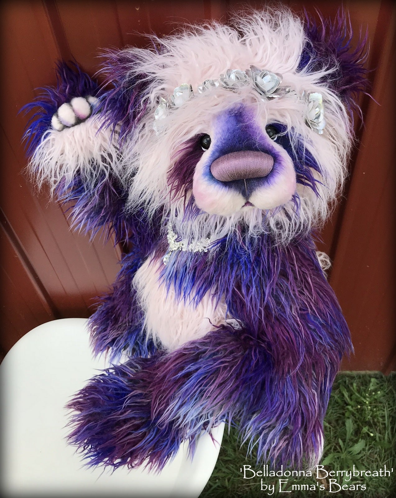 Belladonna Berrybreath - 28" Faux Fur Artist Bear by Emmas Bears - OOAK