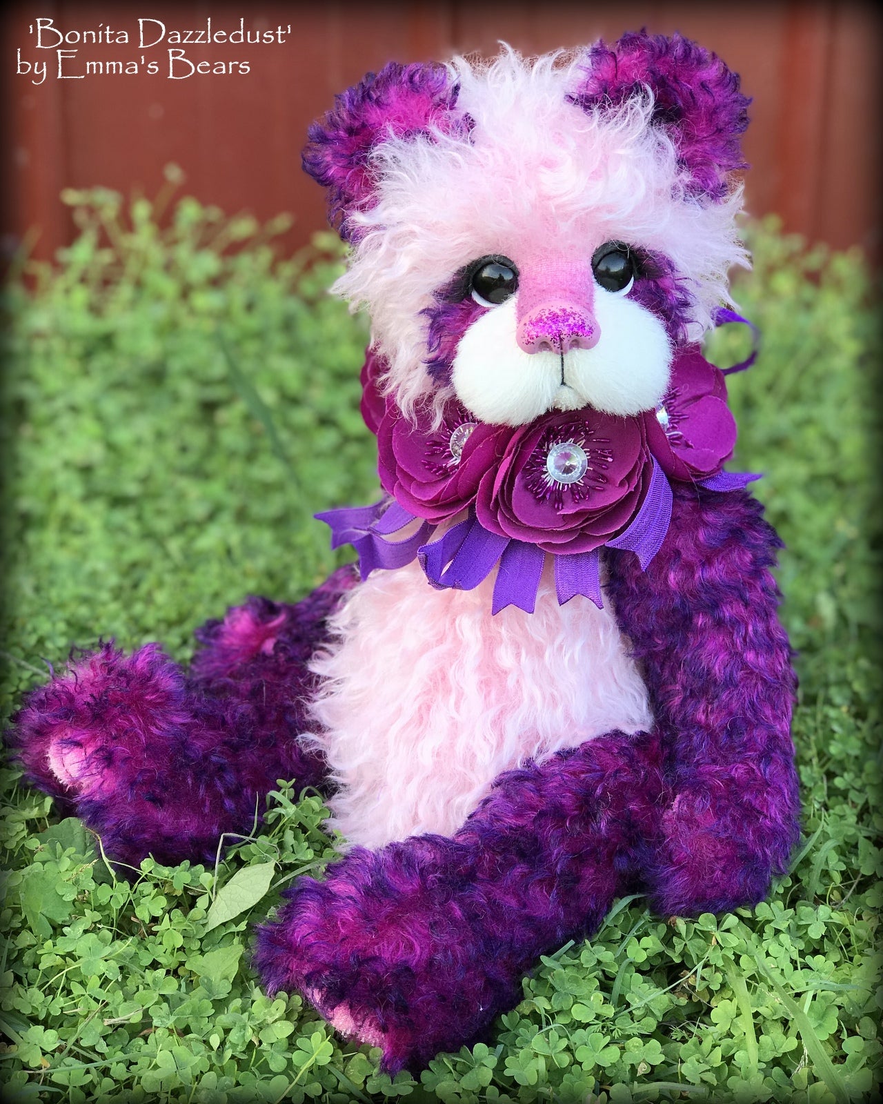 Bonita Dazzledust - 15" curly mohair Artist Bear by Emma's Bears - OOAK