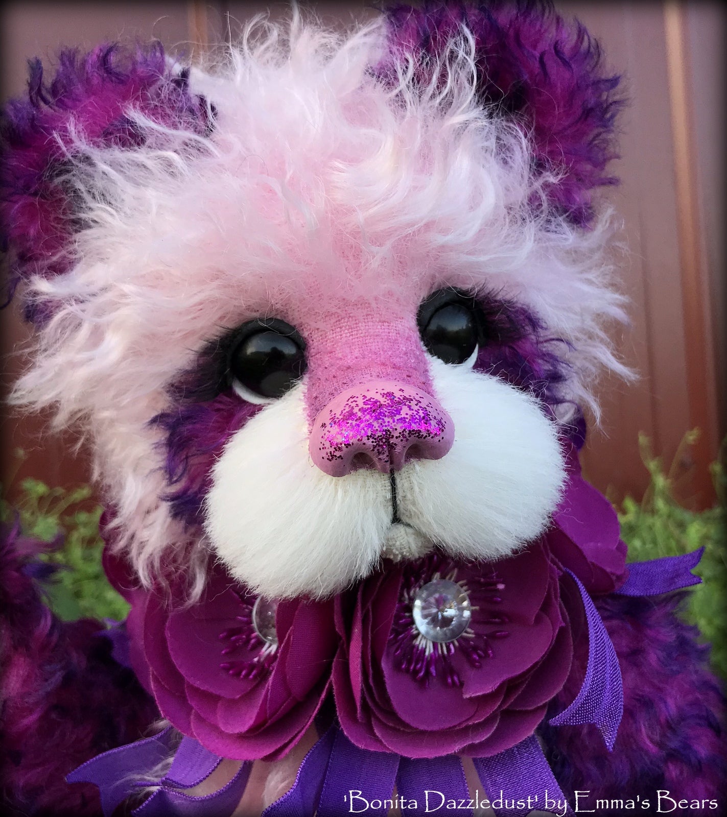 Bonita Dazzledust - 15" curly mohair Artist Bear by Emma's Bears - OOAK