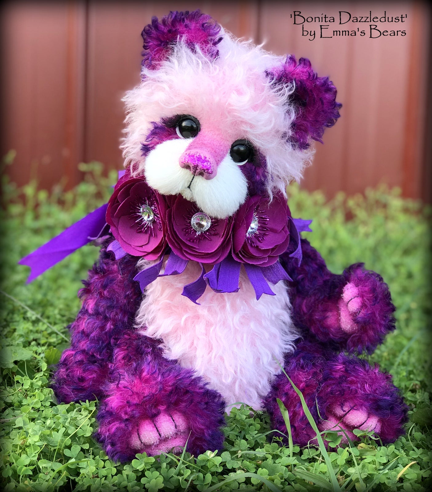 Bonita Dazzledust - 15" curly mohair Artist Bear by Emma's Bears - OOAK