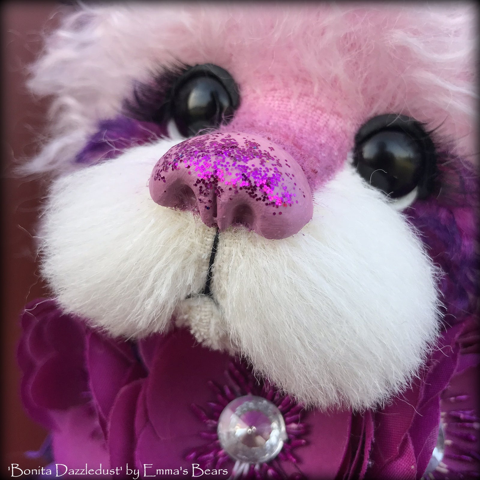 Bonita Dazzledust - 15" curly mohair Artist Bear by Emma's Bears - OOAK