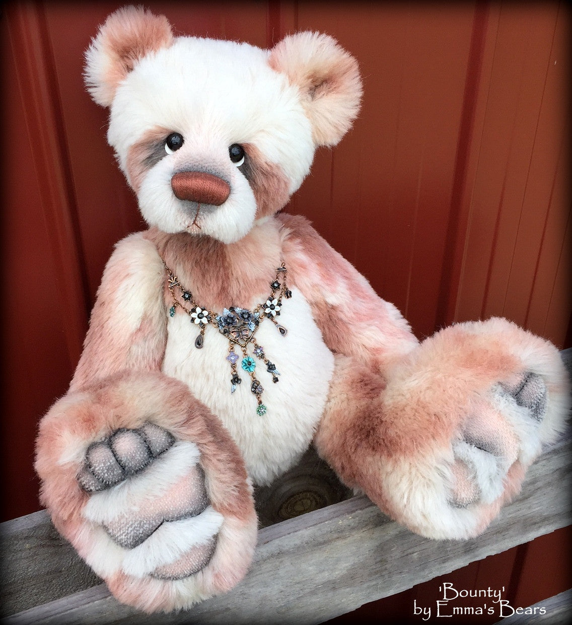 Bounty - 22" large hand-dyed ALPACA artist bear  - OOAK by Emma's Bears