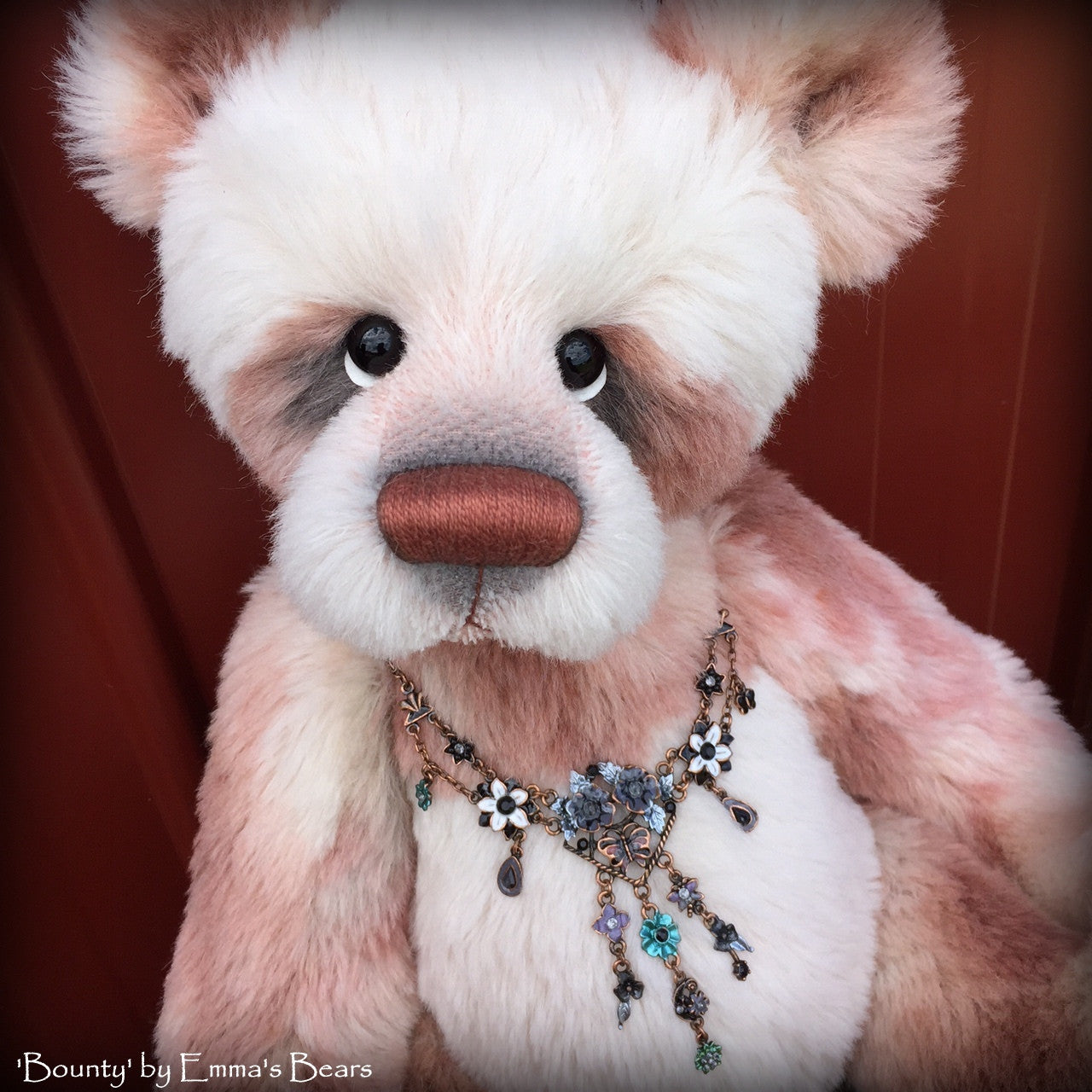 Bounty - 22" large hand-dyed ALPACA artist bear  - OOAK by Emma's Bears