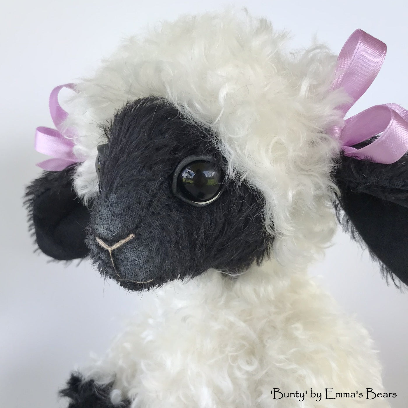 Bunty - 13" kid mohair Easter Lamb by Emma's Bears - OOAK