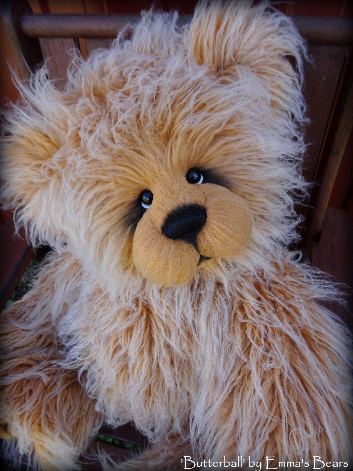 Butterball - 33in Faux Fur Artist Bear by Emmas Bears - OOAK