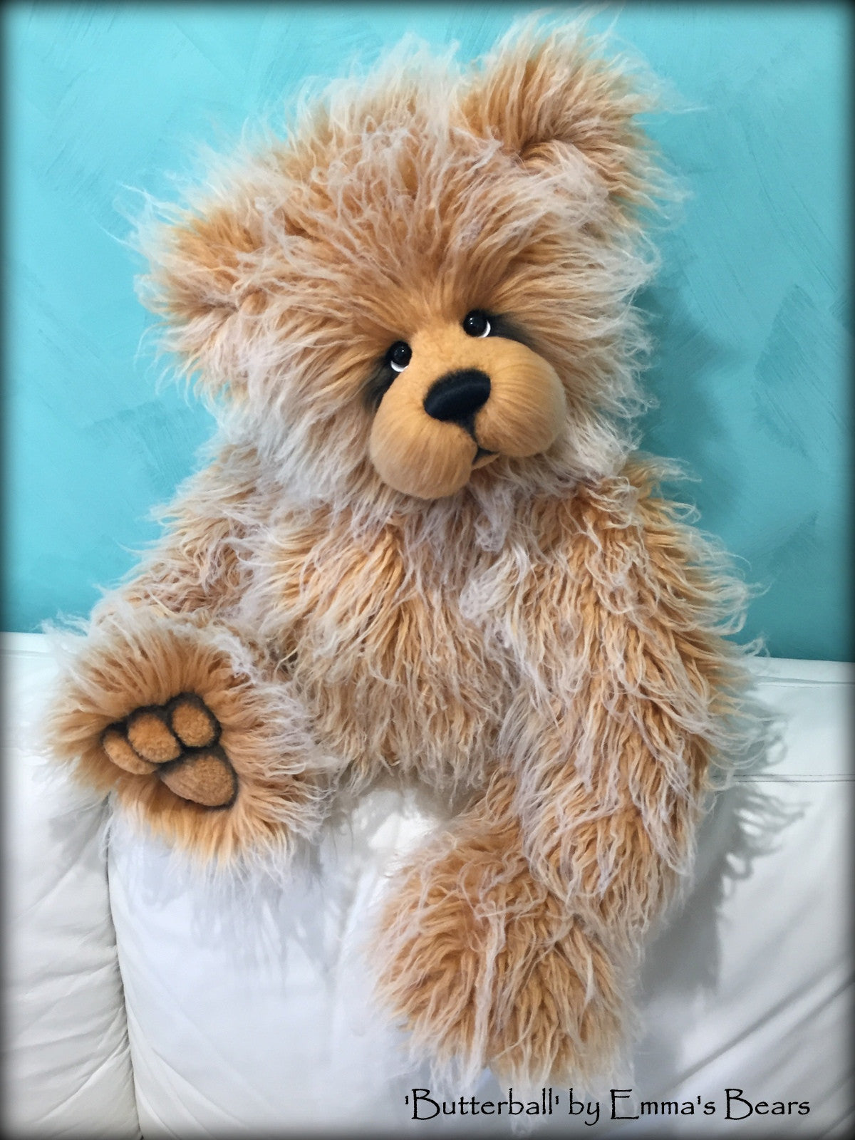 Butterball - 33in Faux Fur Artist Bear by Emmas Bears - OOAK