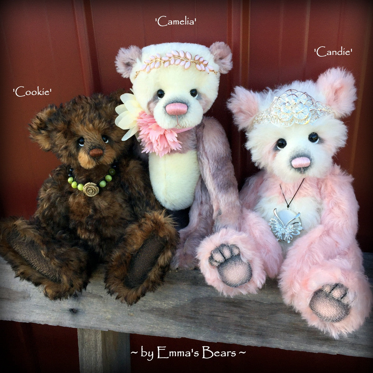 Camelia - 12" mohair artist bear  - OOAK by Emma's Bears