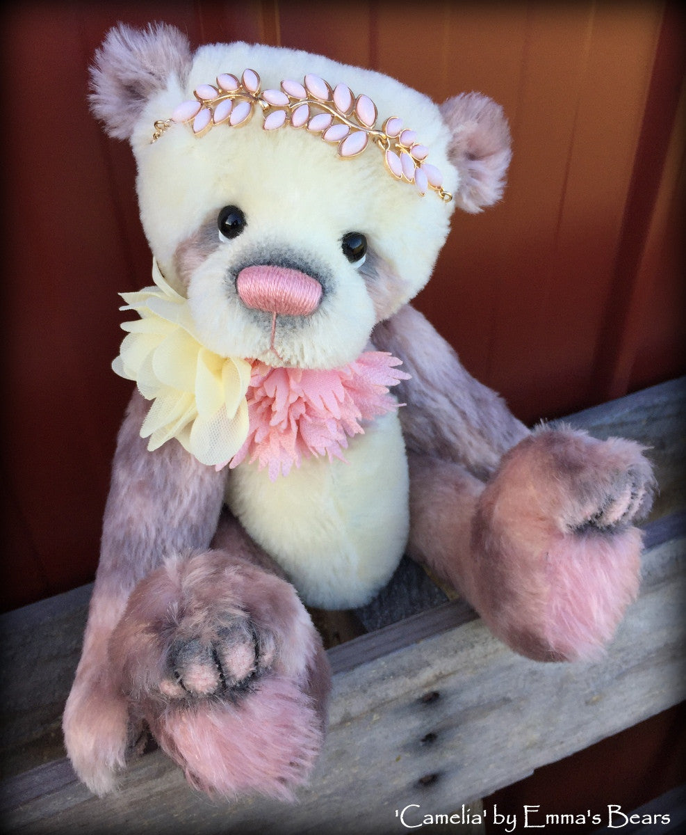 Camelia - 12" mohair artist bear  - OOAK by Emma's Bears