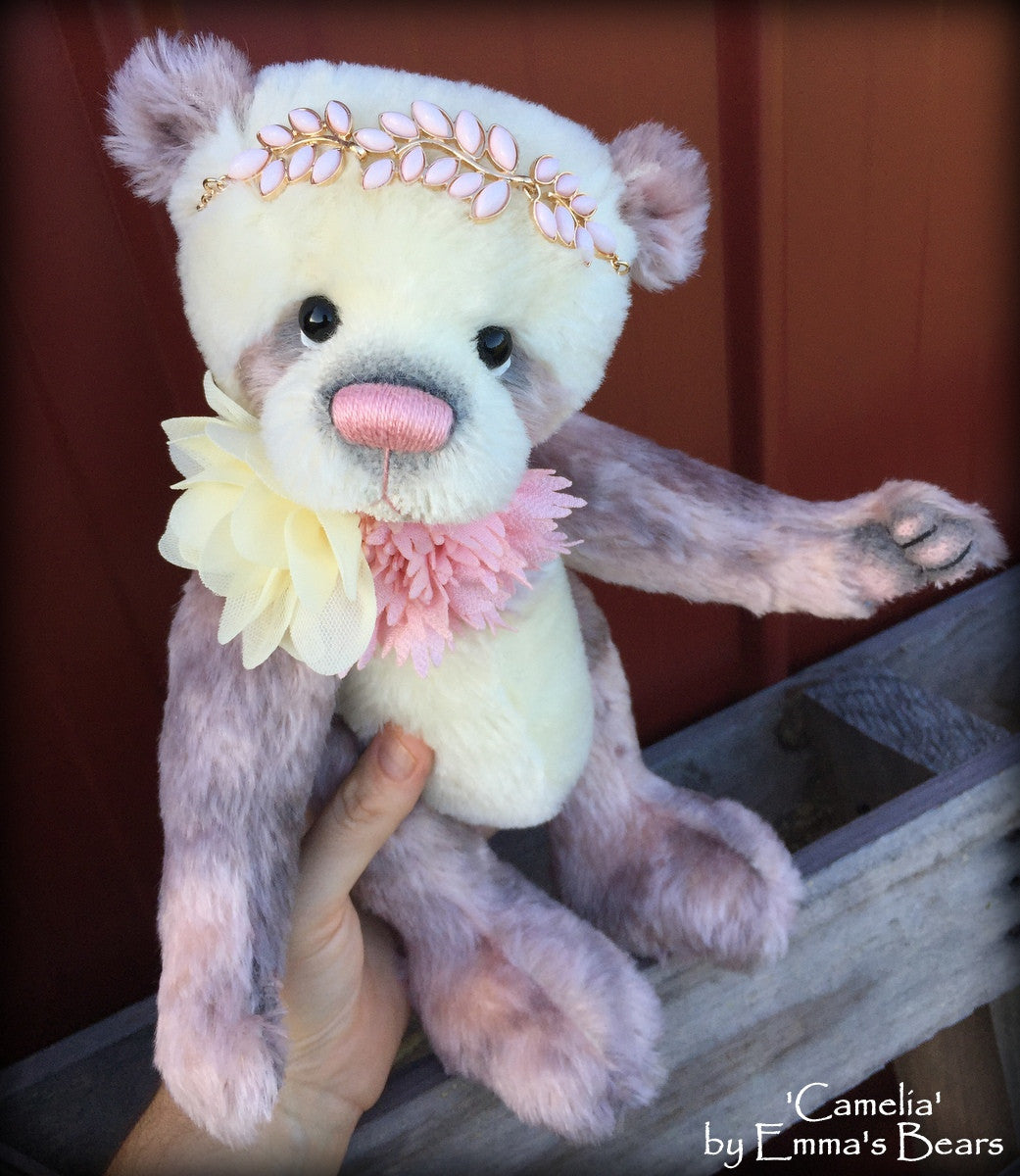 Camelia - 12" mohair artist bear  - OOAK by Emma's Bears