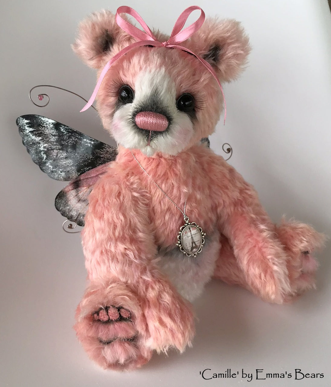 Camille - 12" Hand dyed artist Easter Butterfly Bear by Emma's Bears - OOAK