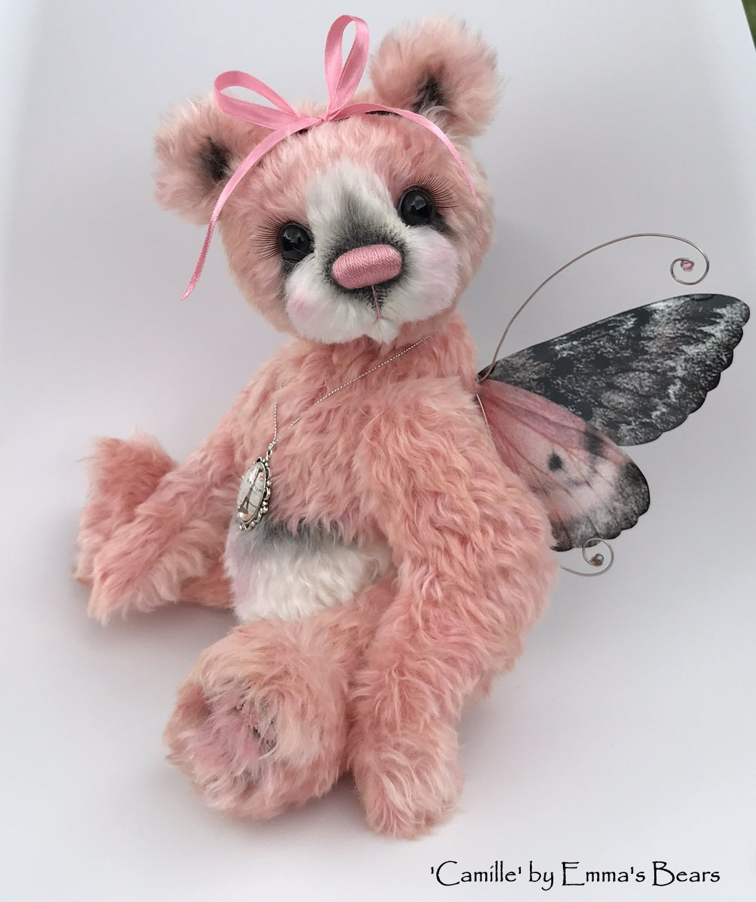 Camille - 12" Hand dyed artist Easter Butterfly Bear by Emma's Bears - OOAK