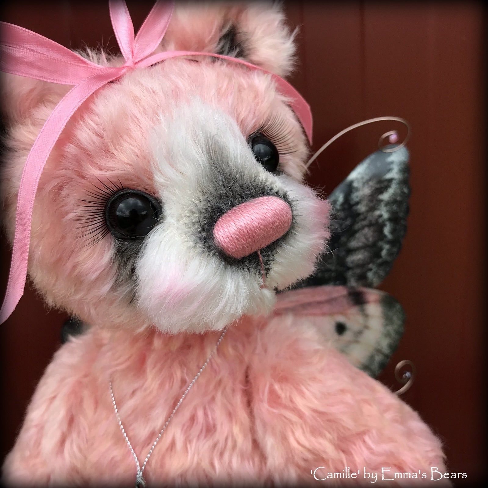 Camille - 12" Hand dyed artist Easter Butterfly Bear by Emma's Bears - OOAK