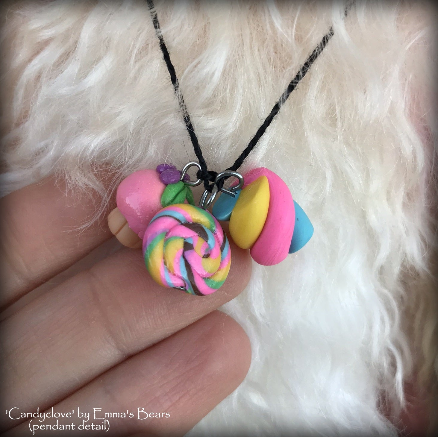 Candyclove - 18" hand-dyed mohair Artist Bear by Emma's Bears - OOAK
