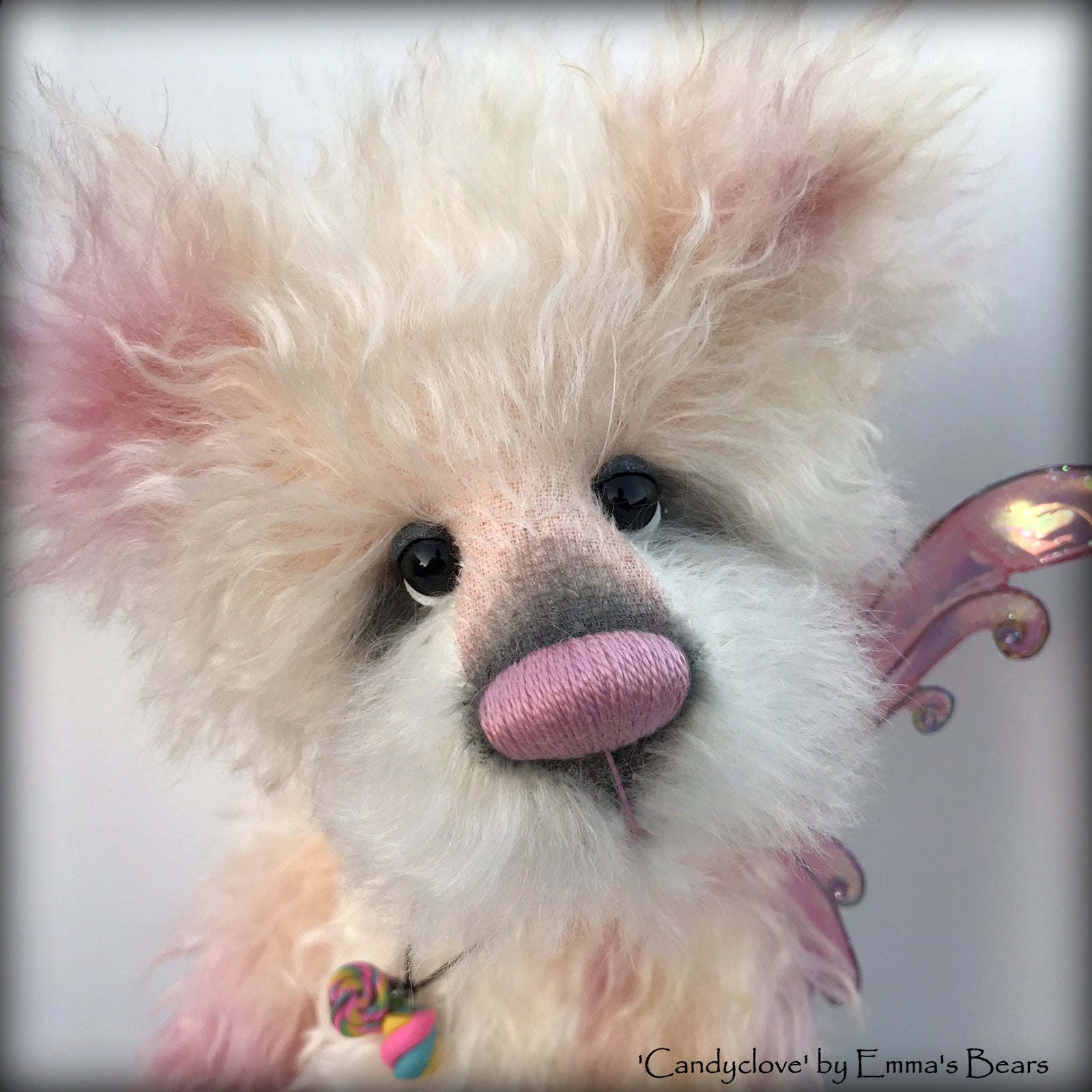 Candyclove - 18" hand-dyed mohair Artist Bear by Emma's Bears - OOAK