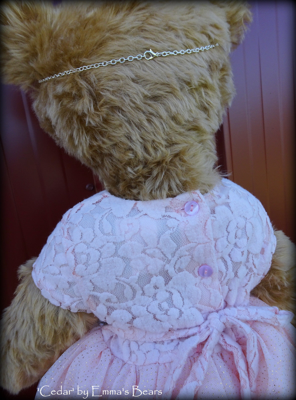 Cedar - 23IN gold mohair bear by Emmas Bears - OOAK