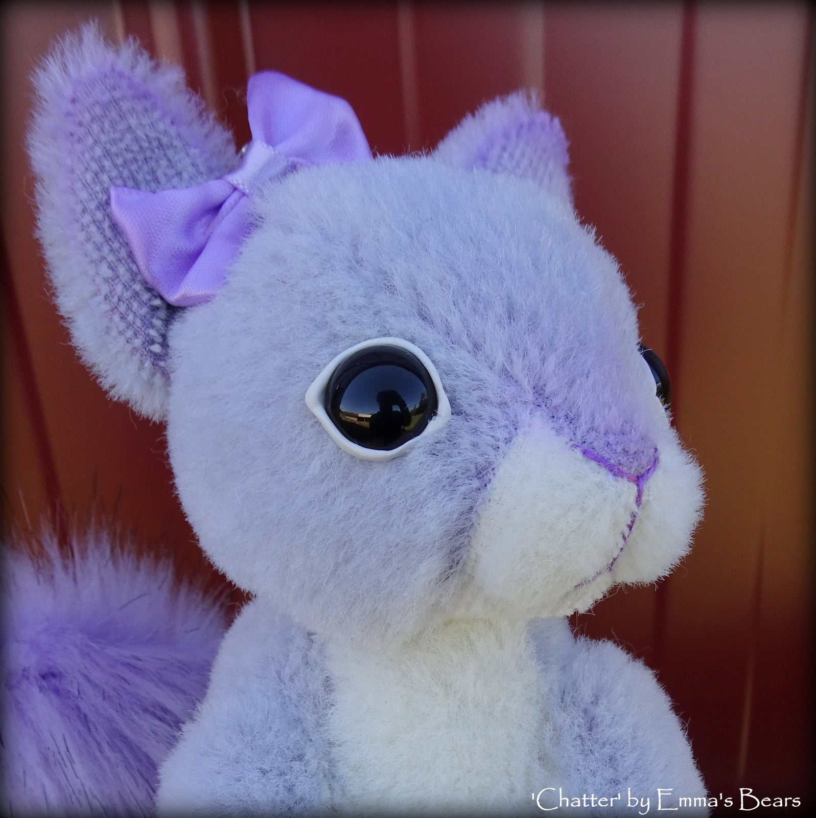 Chatter - 6in Hand-dyed alpaca Artist Squirrel by Emmas Bears - OOAK