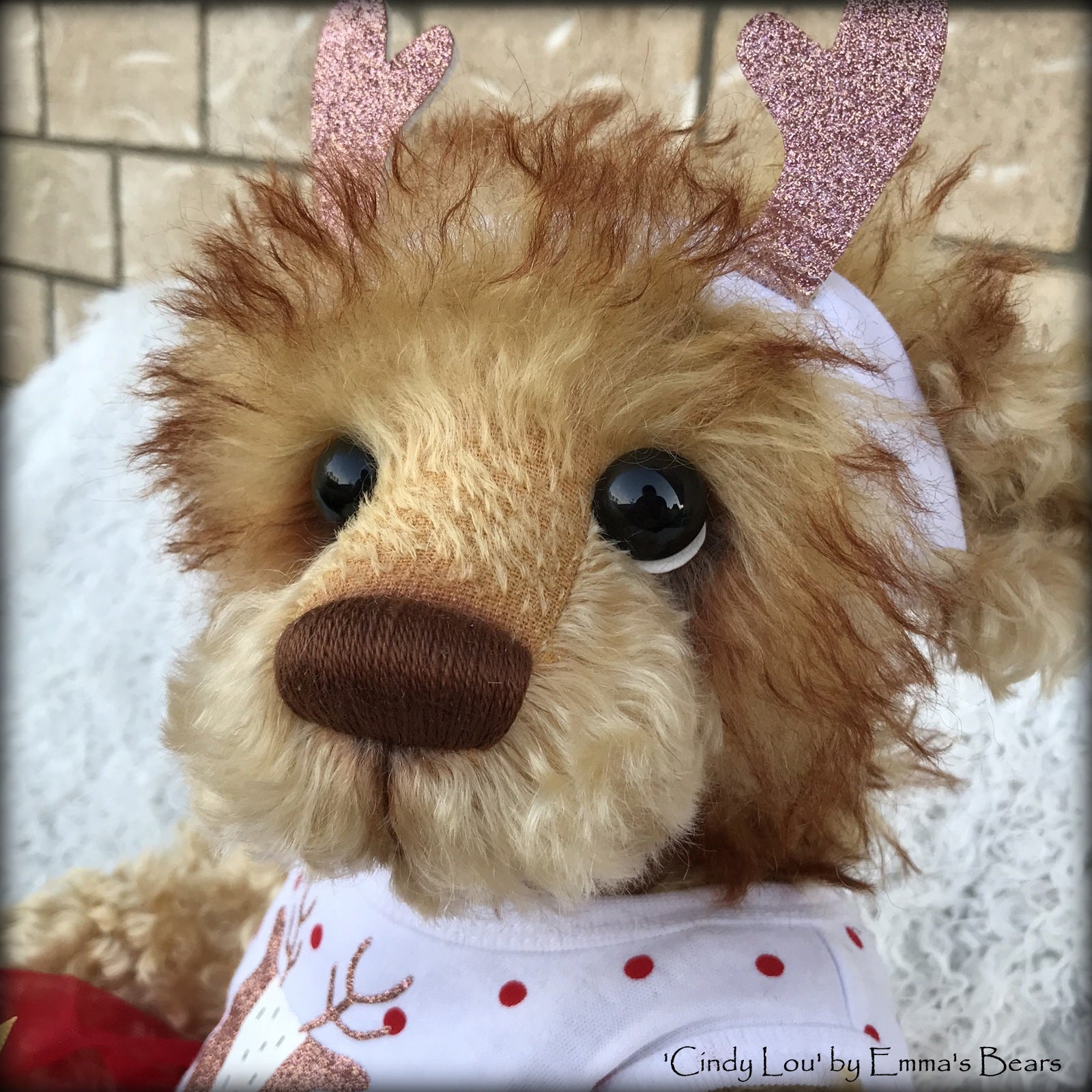 Cindy Lou - 21" Christmas 2018 Toddler Artist Bear by Emma's Bears - OOAK