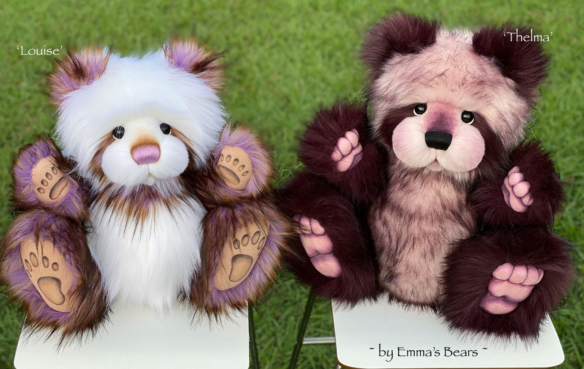 Louise - 21" faux fur Artist Bear by Emma's Bears - OOAK