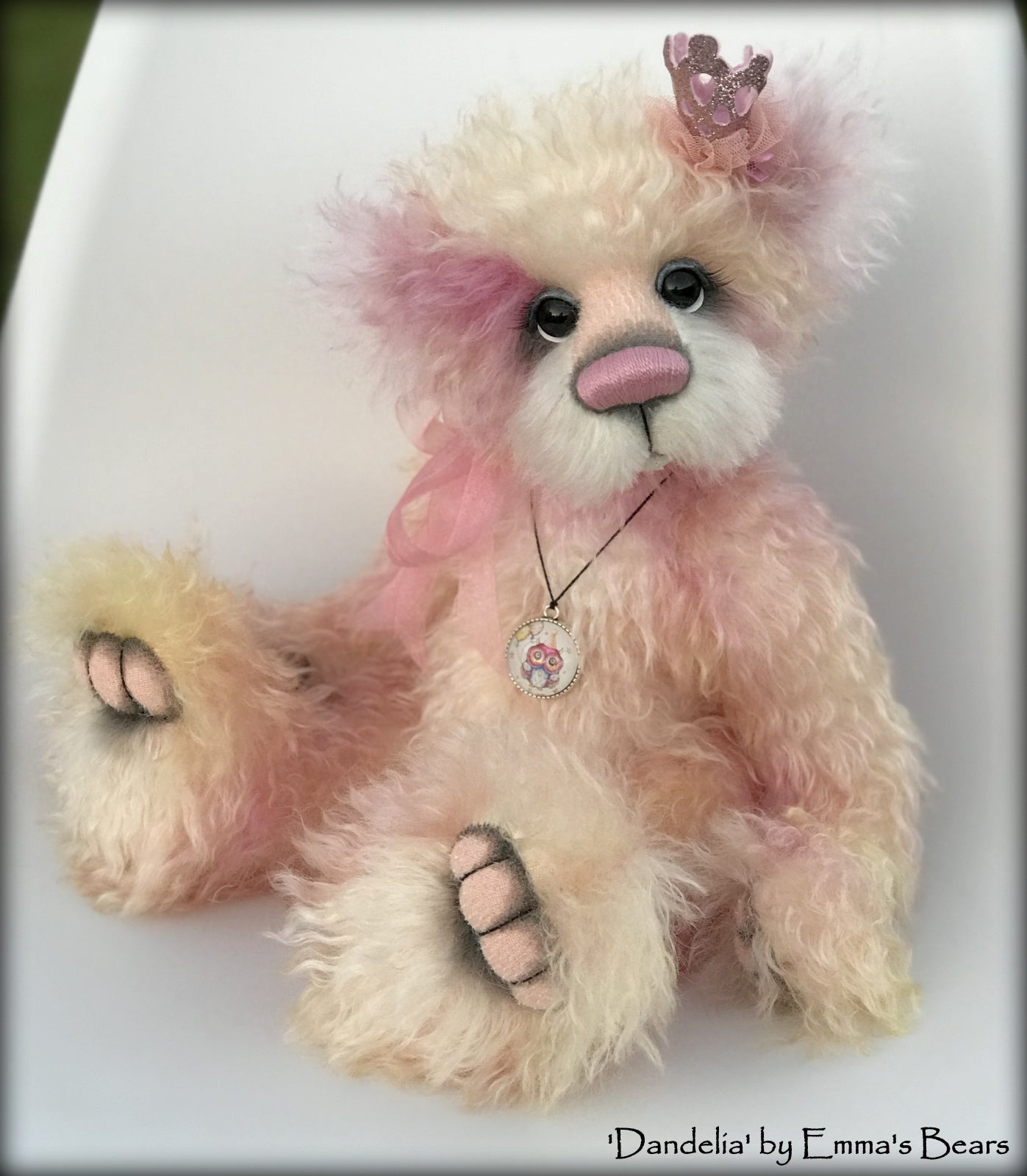 Dandelia - 16" hand-dyed mohair Artist Bear by Emma's Bears - OOAK