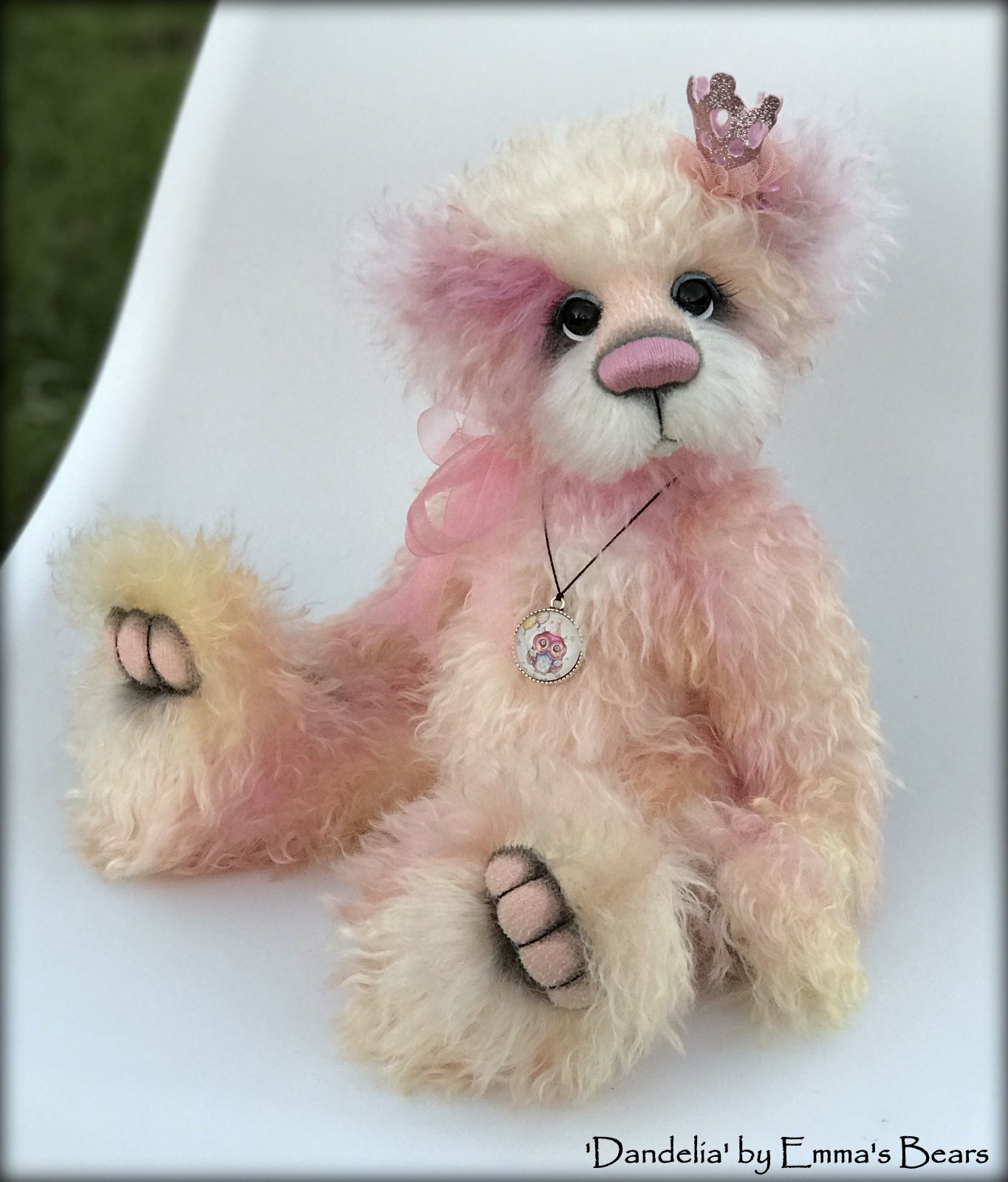 Dandelia - 16" hand-dyed mohair Artist Bear by Emma's Bears - OOAK