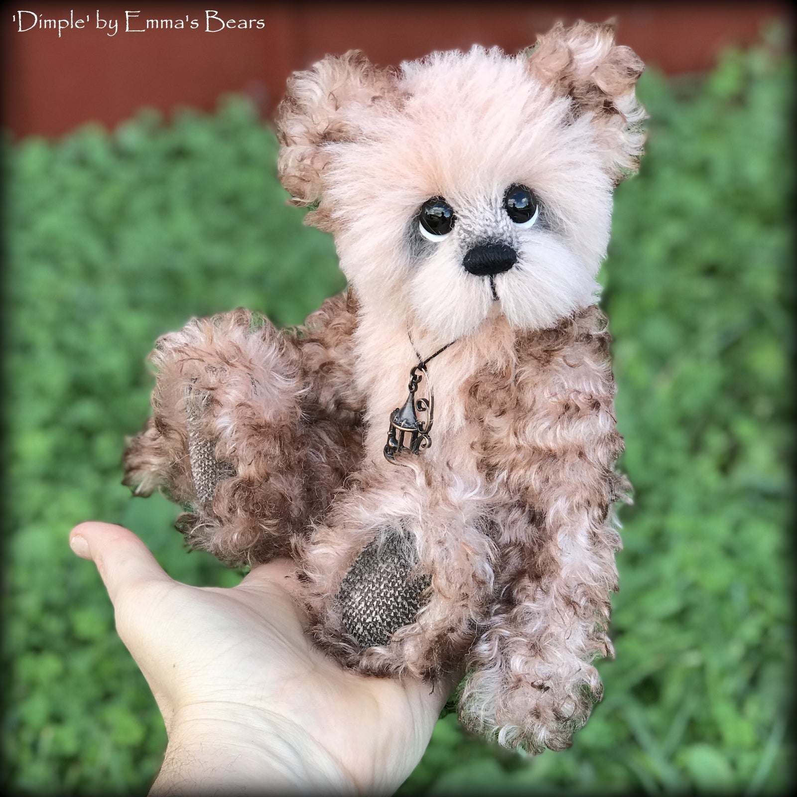 Dimple - 10" Alpaca and Kid Mohair Artist Bear by Emma's Bears - OOAK