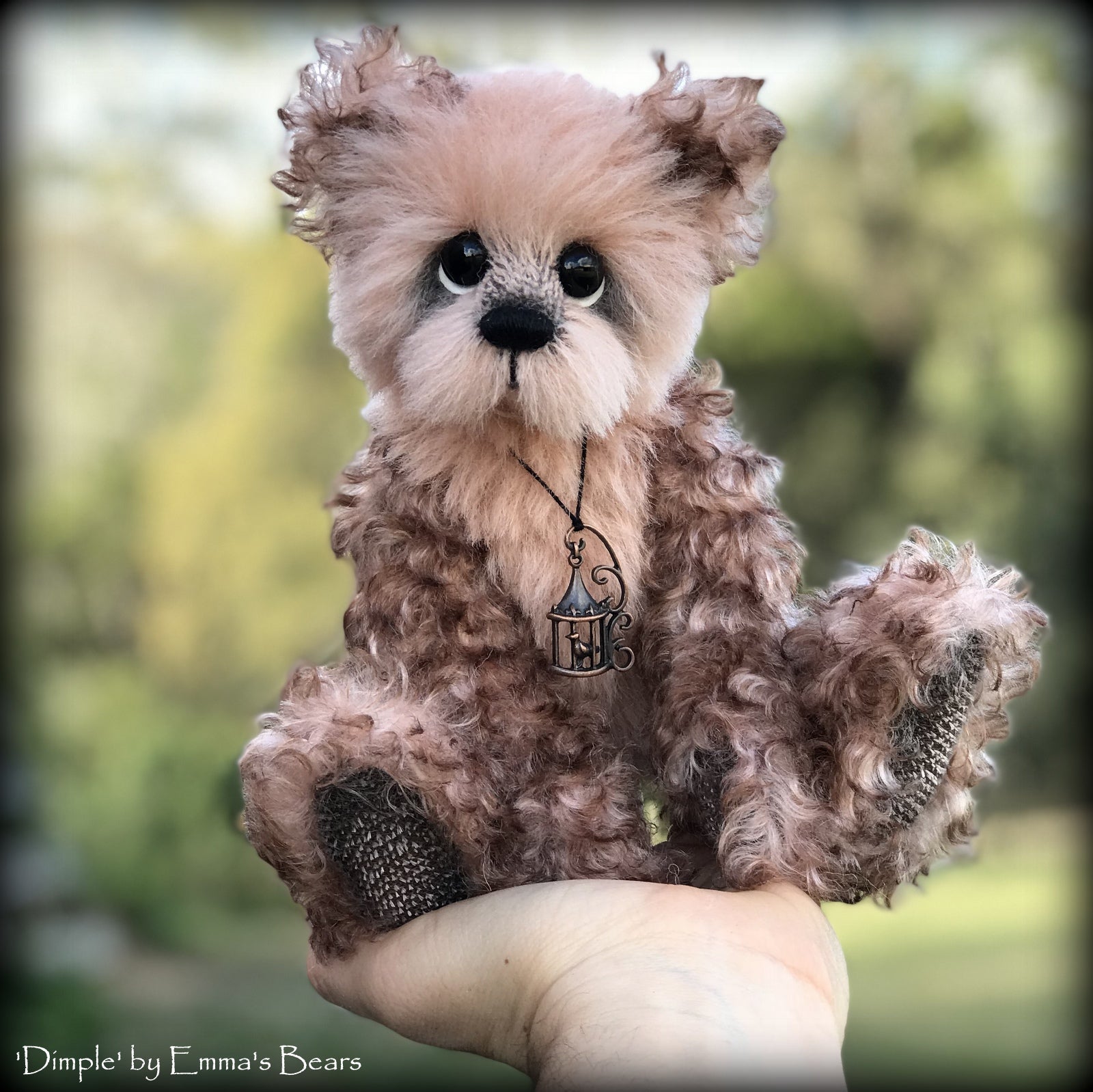 Dimple - 10" Alpaca and Kid Mohair Artist Bear by Emma's Bears - OOAK