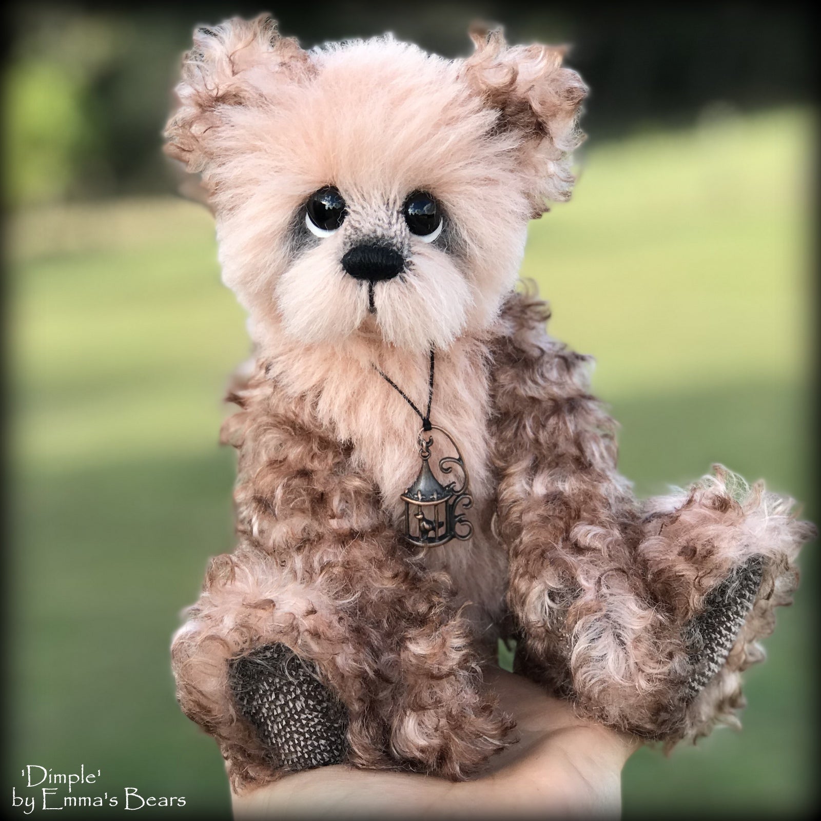 Dimple - 10" Alpaca and Kid Mohair Artist Bear by Emma's Bears - OOAK