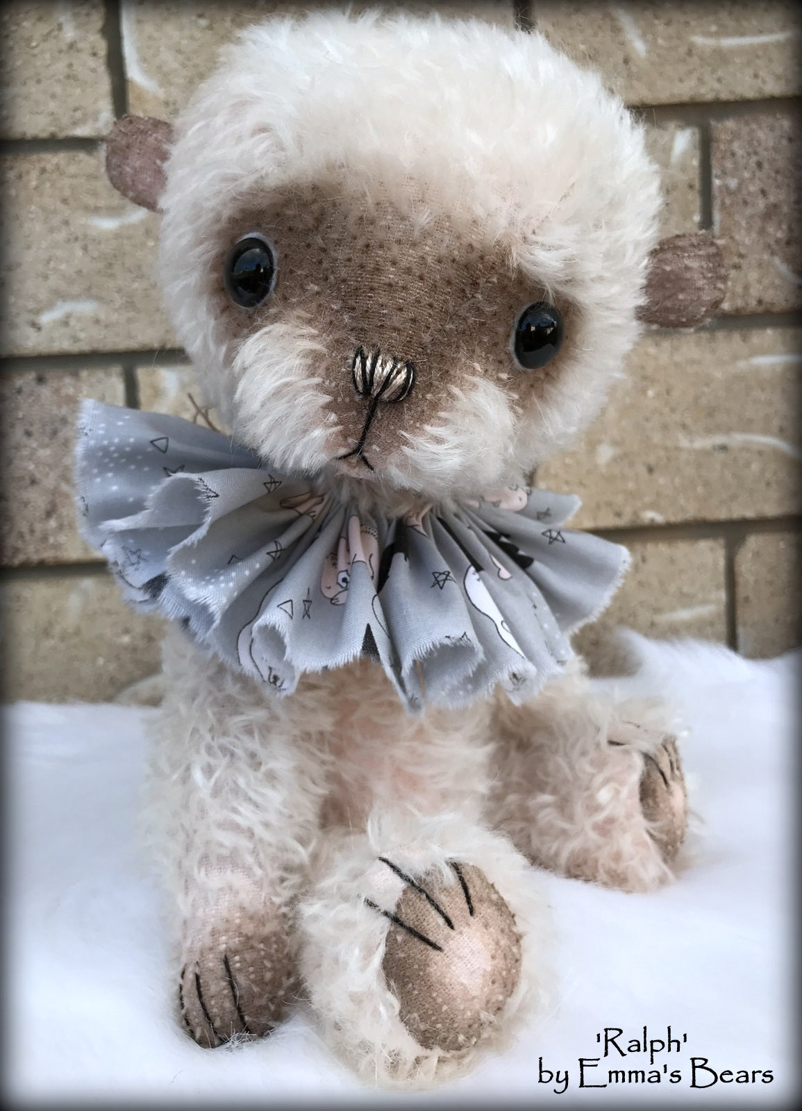Ralph - 13" hand-dyed double thick mohair Artist Bear by Emma's Bears - Limited Edition