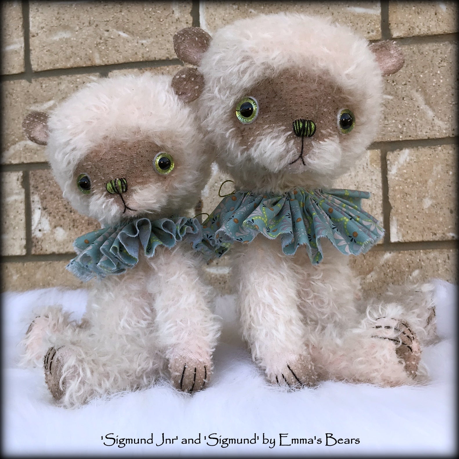 Sigmund - 13" hand-dyed double thick mohair Artist Bear by Emma's Bears - Limited Edition