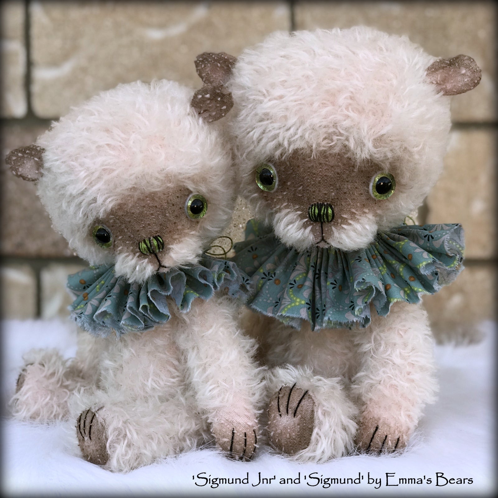 Sigmund - 13" hand-dyed double thick mohair Artist Bear by Emma's Bears - Limited Edition